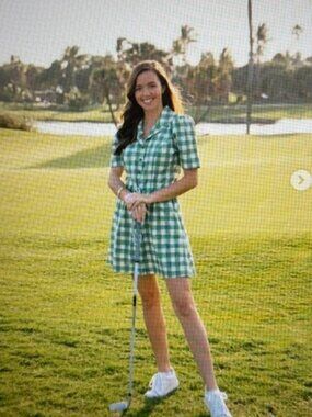 Birdie Golf Social Wear Short Sleeve Hayden Dress, Large